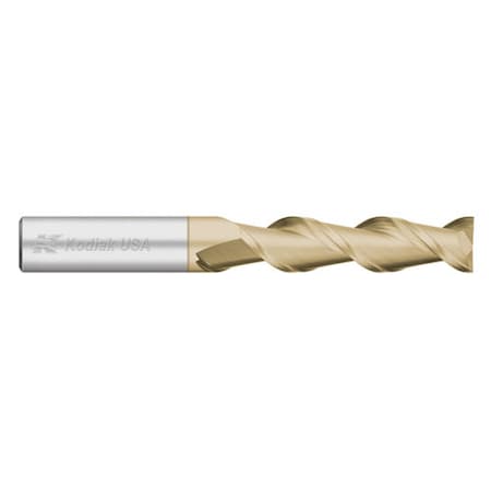 Kodiak Cutting Tools 1/2 2 Flute Carbide Endmill Long Length- 45 Deg. ZRN Coated 5449983